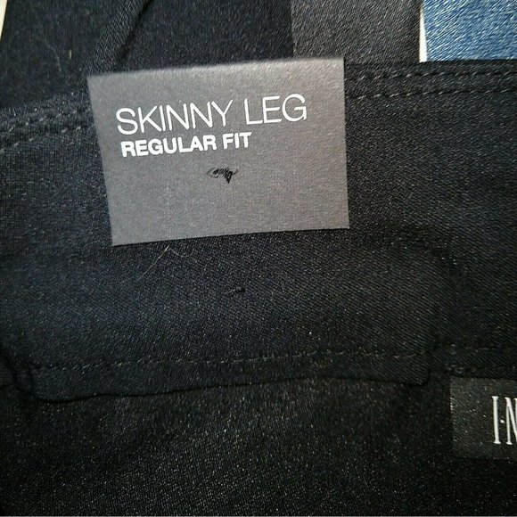 INC International Concepts Pants Womens Size 4 Petite Skinny Leg Stripe … - Picture 8 of 8